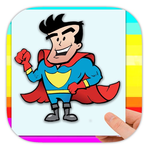 Play Coloring Book Game For Super Hero Version icon