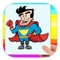 Play Coloring Book Game For Super Hero Version