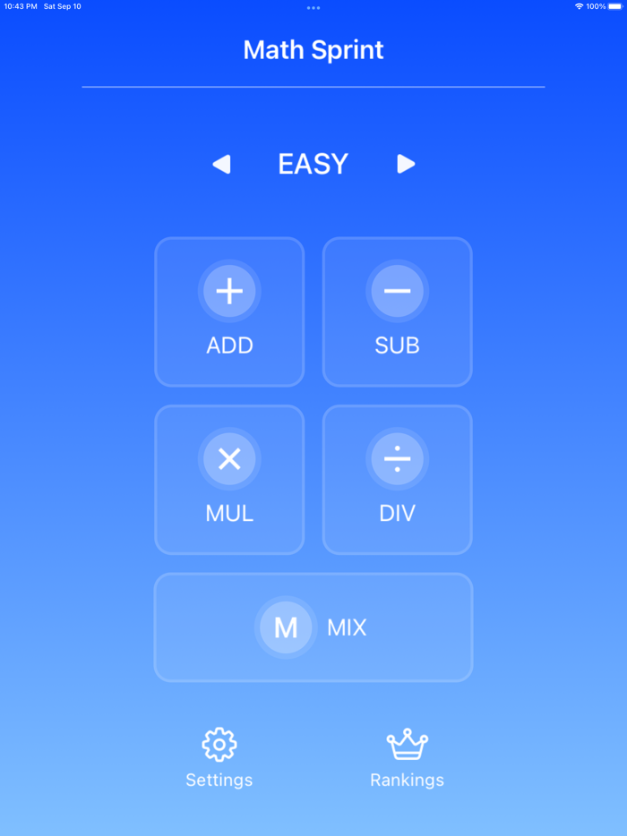 Math Sprint - Mental Math Game