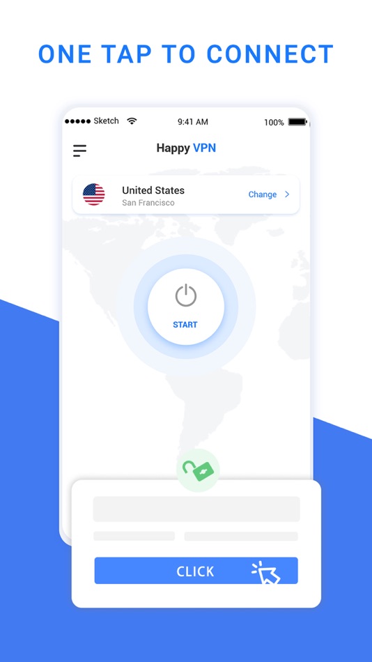 #1. Happy VPN (iOS) 由: MoboTap Inc.