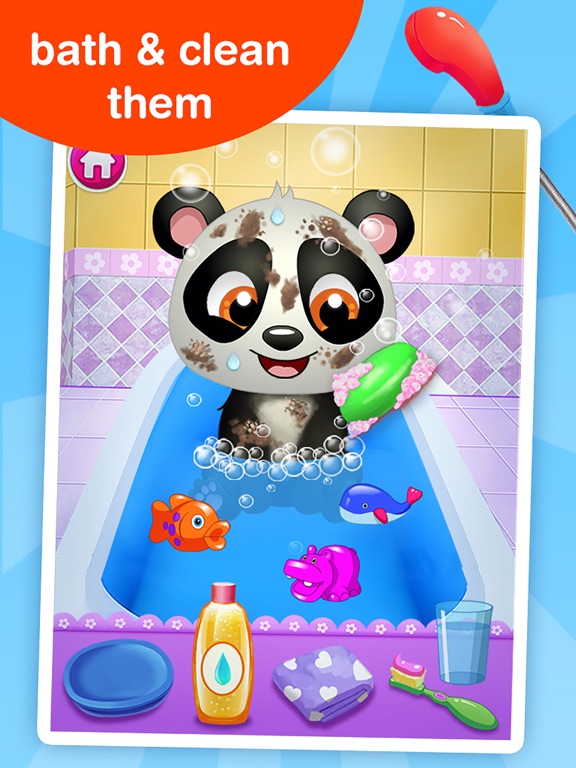 Sweet Baby Panda Day Care - for Kids Boys & Girls iPad screenshot 1 - Games app