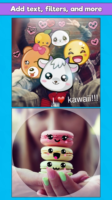 Screenshot #2 pour Kawaii Photo Booth - Cute Sticker & Picture Editor