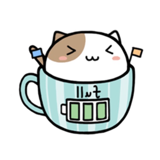 Pretty Cats In Cups Stickers Pack icon