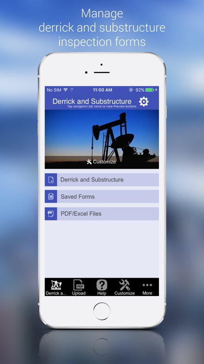 Derrick and Substructure Inspection App