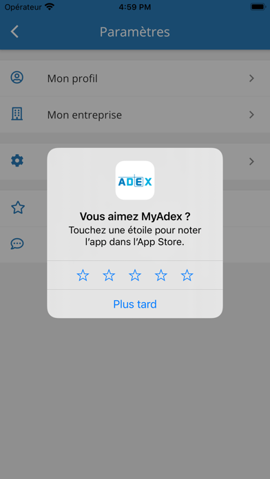 MyAdex Screenshot