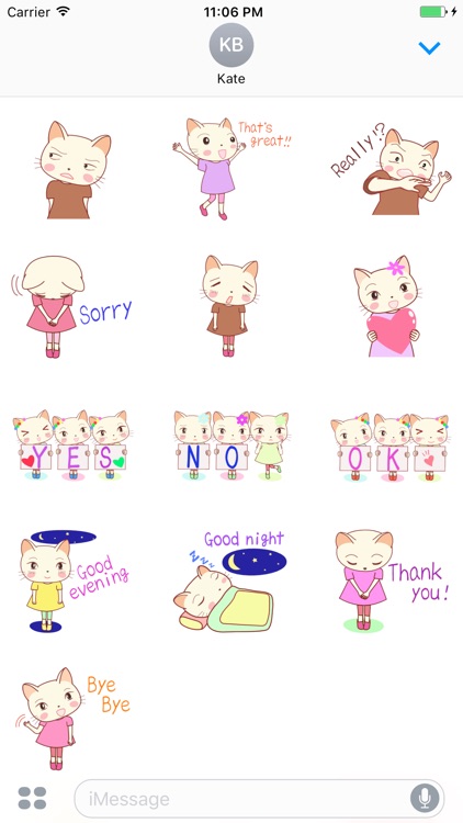 The Lovely Cat Sisters English Stickers