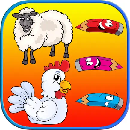 Farm Animals Coloring Book For Kids - First Words Cheats