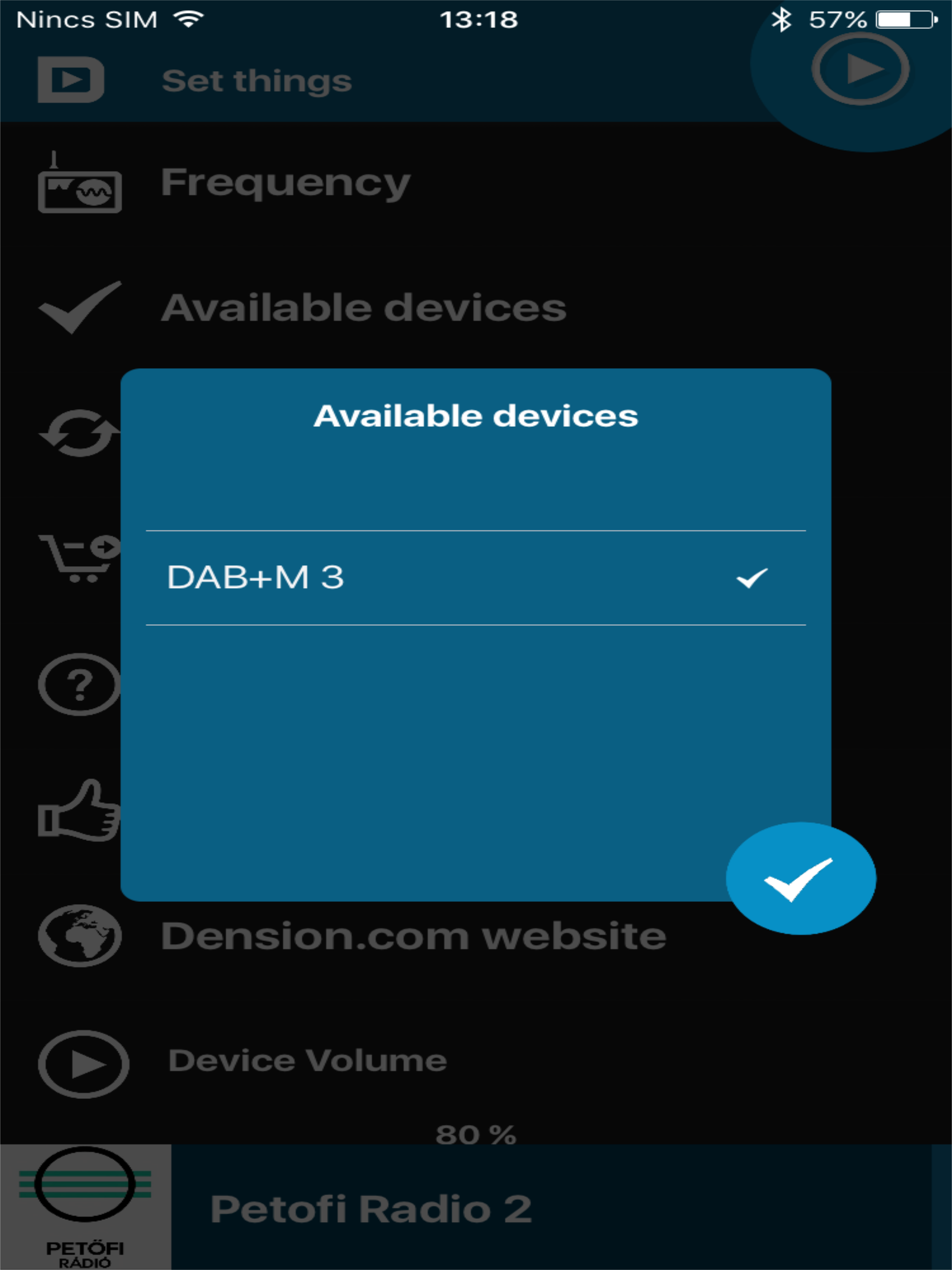 Dension DAB control