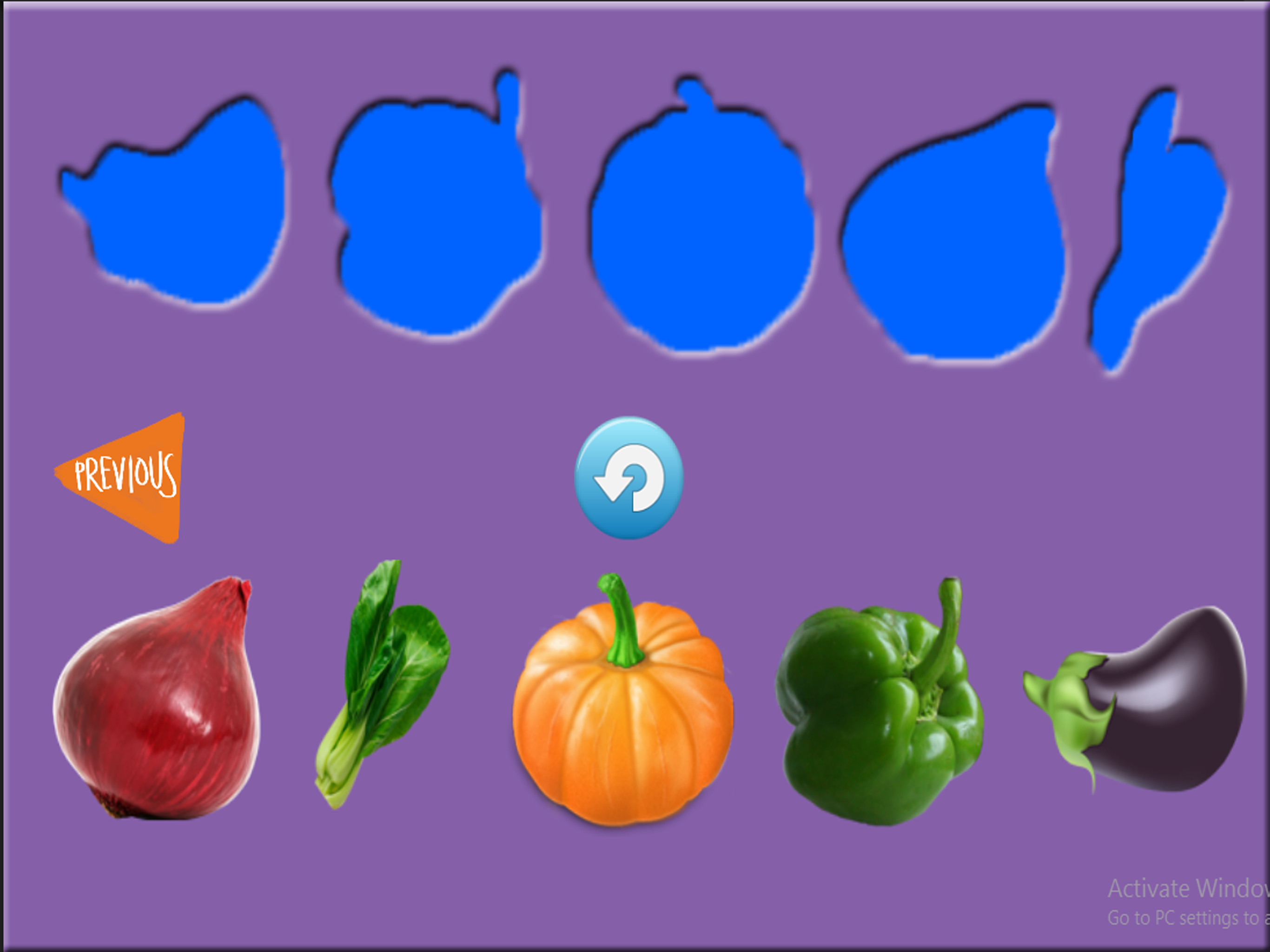 Enjoyable Learning of Vegetable Names for Toddlers