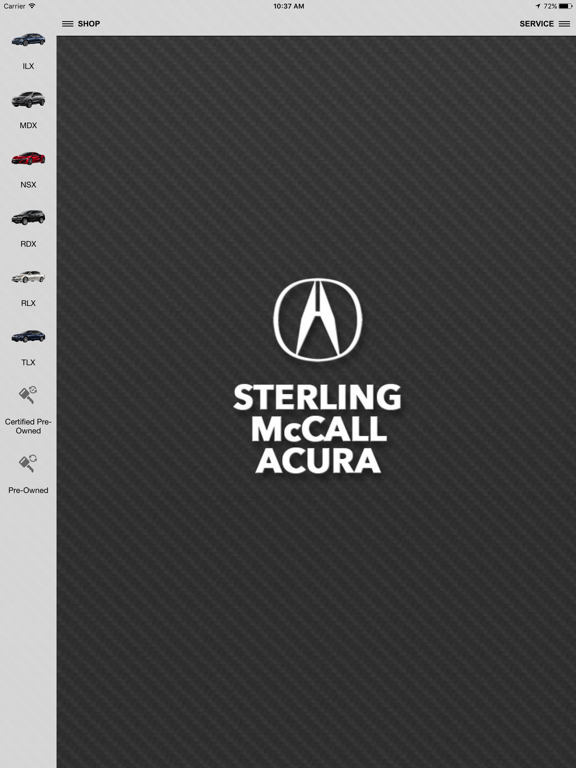 Sterling McCall Acura iPad screenshot 1 - Shopping app
