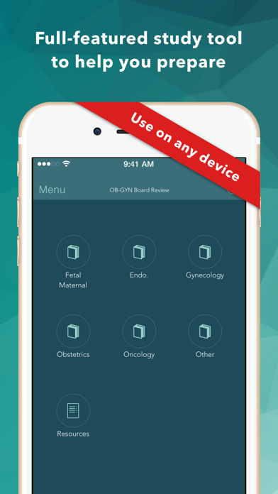 Ob Gyn Board Review Flashcards iPhone screenshot 5 - Medical app