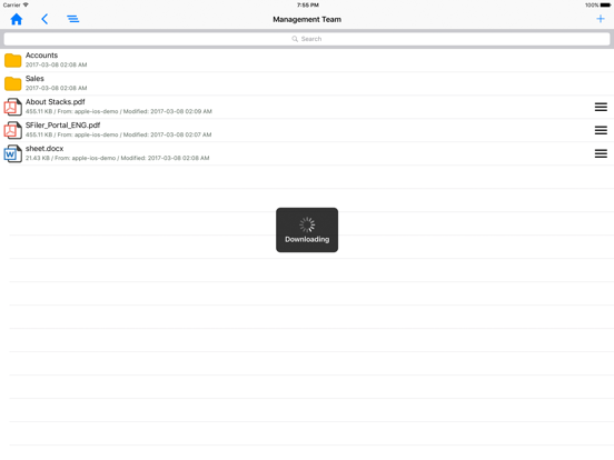 Screenshot #4 pour S-Filer/Sanctum Mobile Client