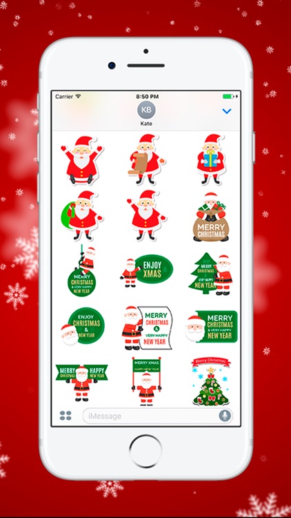 Рождество и Новый Год - стикеры для iMessage
