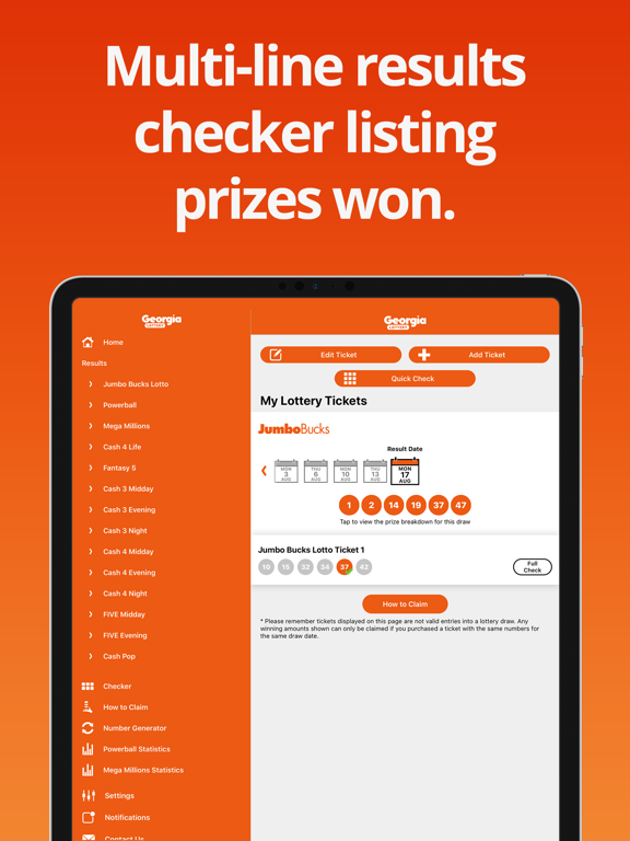 Screenshot #6 pour Lottery Results Georgia