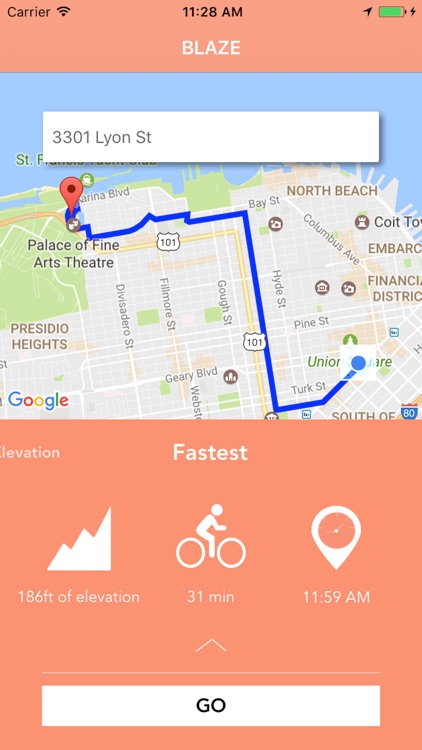 Blaze - map app for bikers