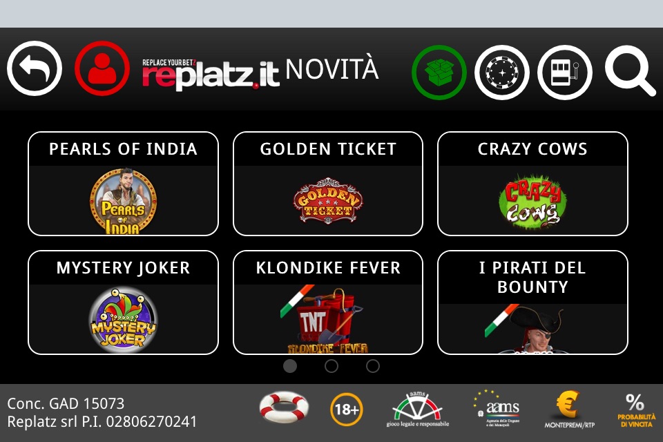 Replatz Casinò screenshot 2