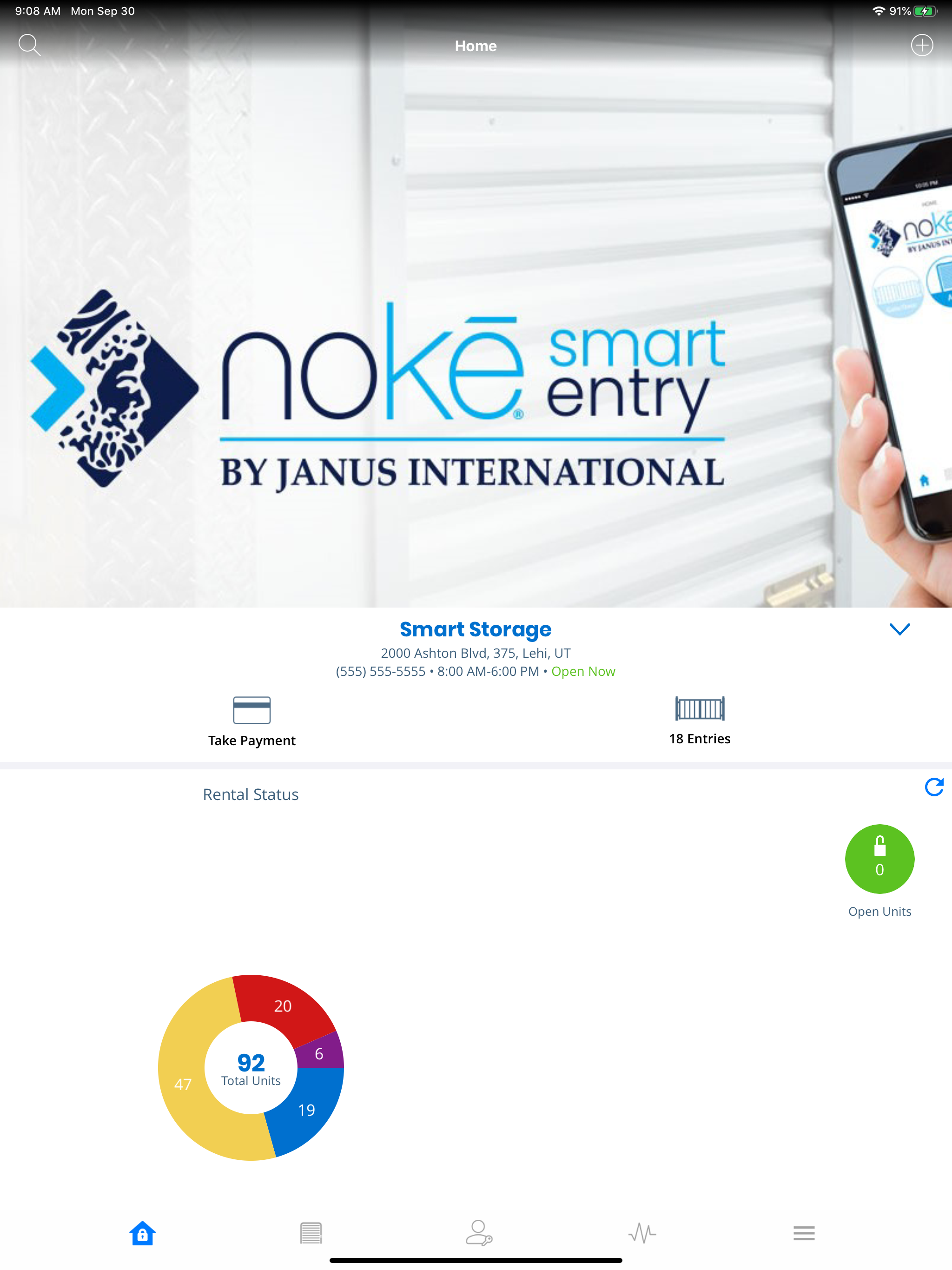 Storage Smart Entry by Nokē