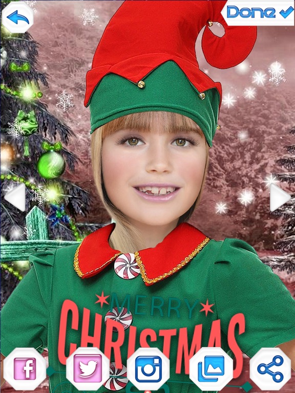 Elf Photo Booth – Christmas Camera Pic Stickers iPad screenshot 4 - Lifestyle app