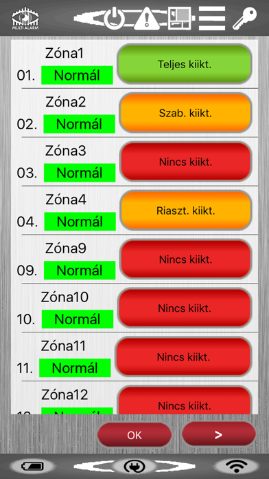 MultiAlarm Riasztó Kezelő screenshot 3