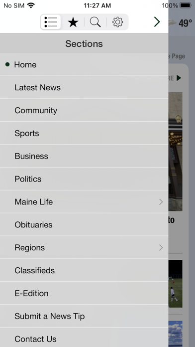 Bangor Daily News Screenshot