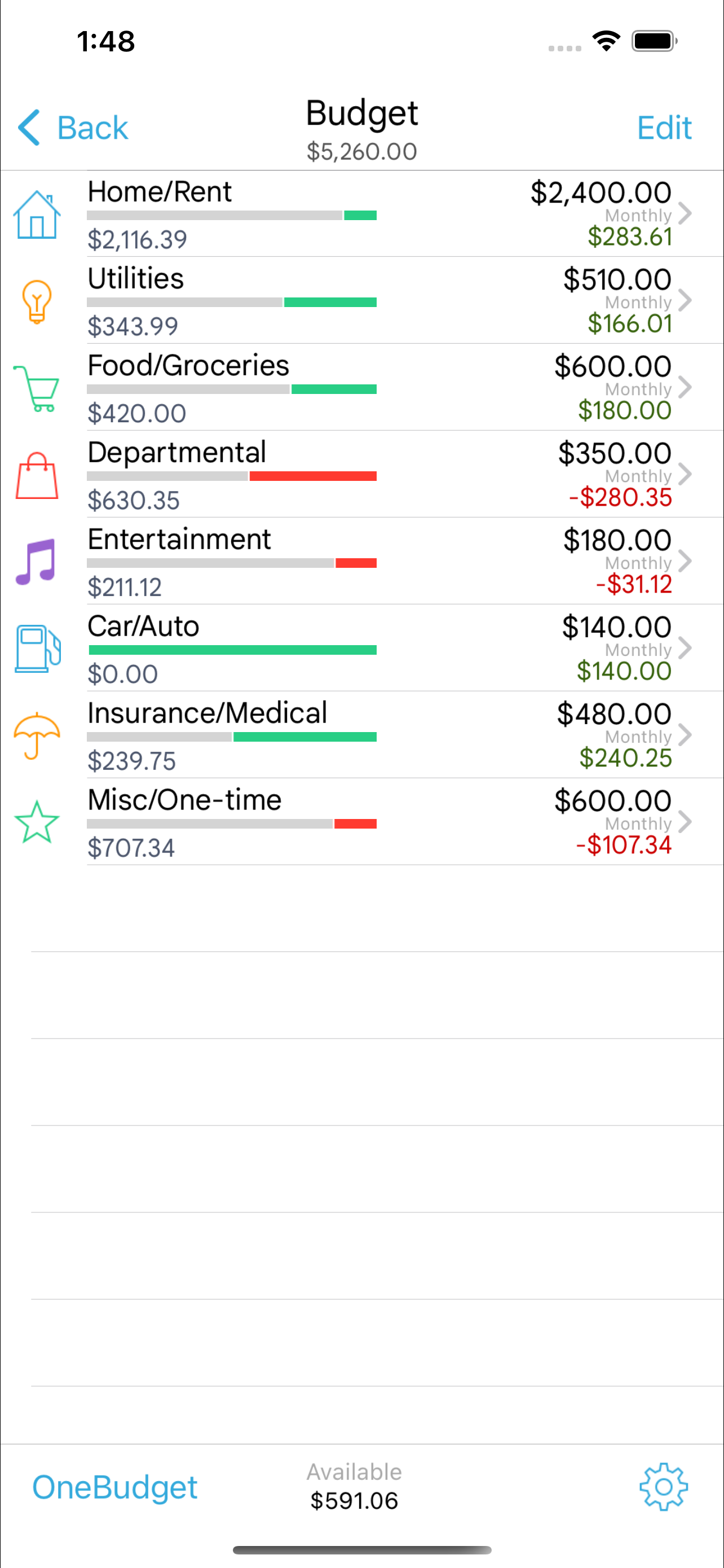 HomeBudget Lite (w/ Sync)