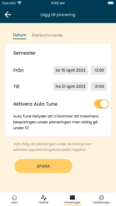 AktivVärme Screenshot