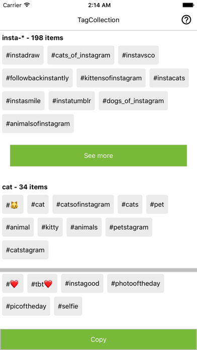 TagFromTop HashTag Collection 2017-2018 screenshot 2