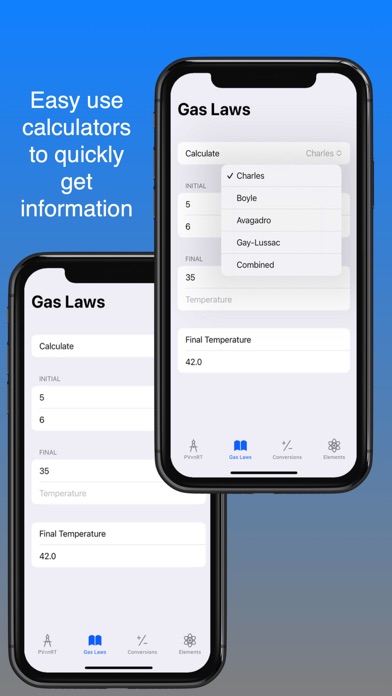 Gas Law Calc Screenshot