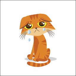 Sad Kitten Stickers