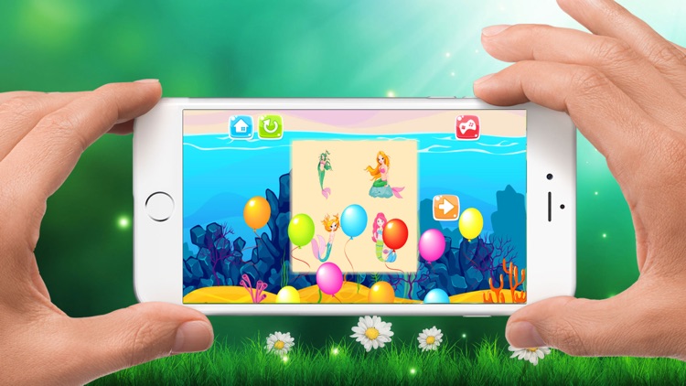 Mermaid Drag Drop and Match Shadow for kids