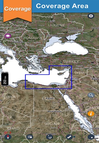 Mediterranean SE boating nautical offline charts - náhled