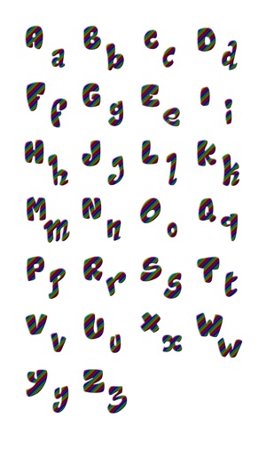 三個字母貼紙包