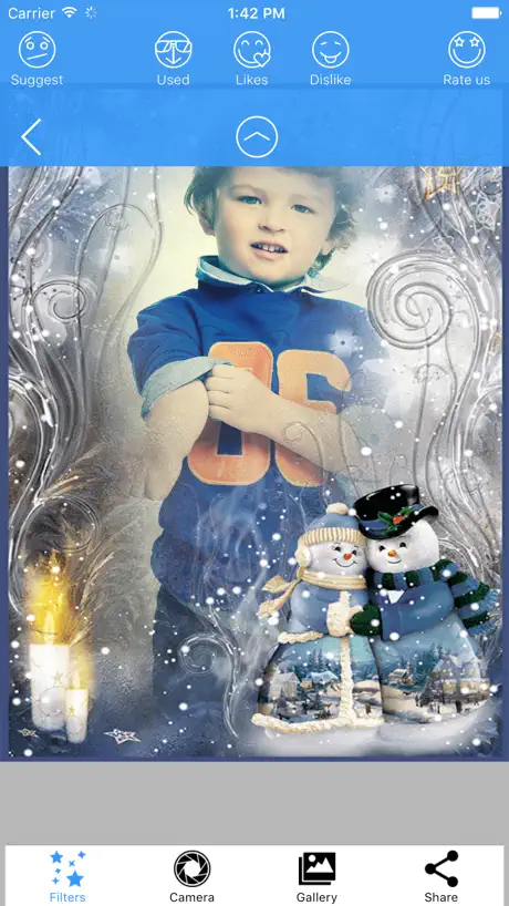Winters Photo Frames & Snowfall Picture Effects