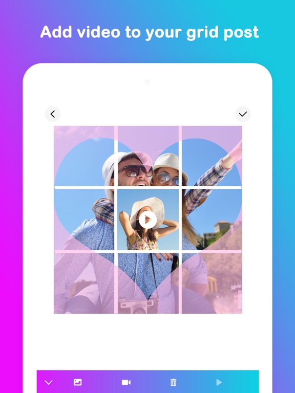 Grid Post Pic Collage Maker iPad screenshot 8 - Graphics & Design app
