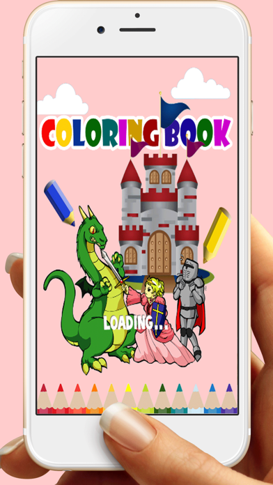 How to cancel & delete Knight fight Dragon Coloring book  Games For Kids from iphone & ipad 1