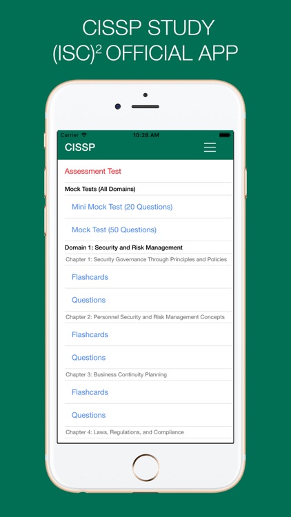 CISSP Study - (ISC)² OFFICIAL APP screenshot-0