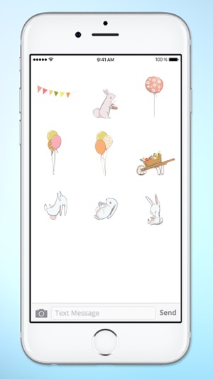 Bear and Bunny Birthday Party Sticker Pack(圖5)-速報App