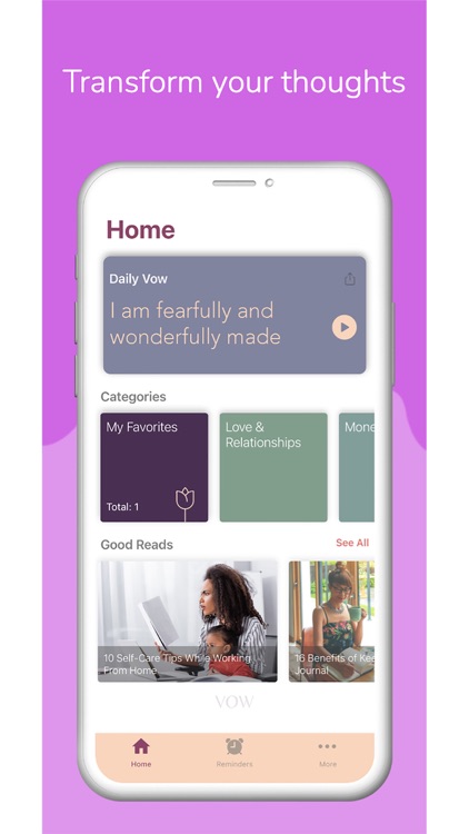 Vow Affirmations: Self-Care screenshot-4