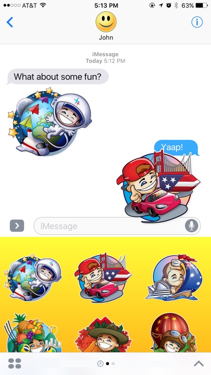 Flags and Countries Stickers