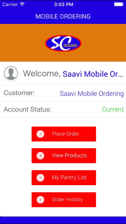 SOUTH COAST FOOD SERVICE