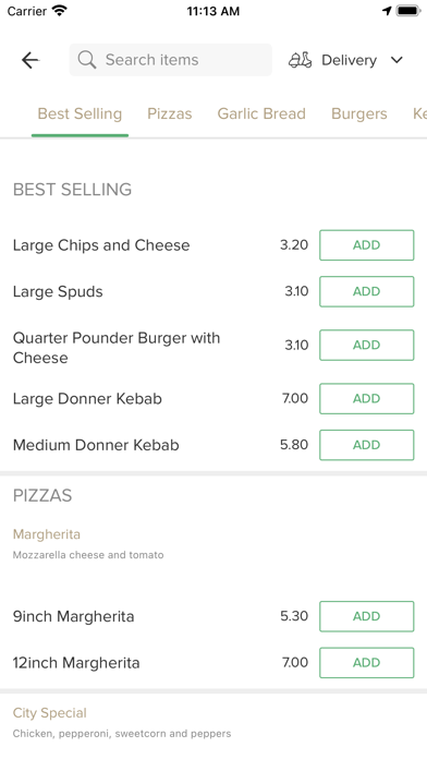 City Charcoal Grill Screenshot