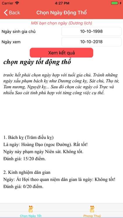 Xem Ngày Tốt Xấu