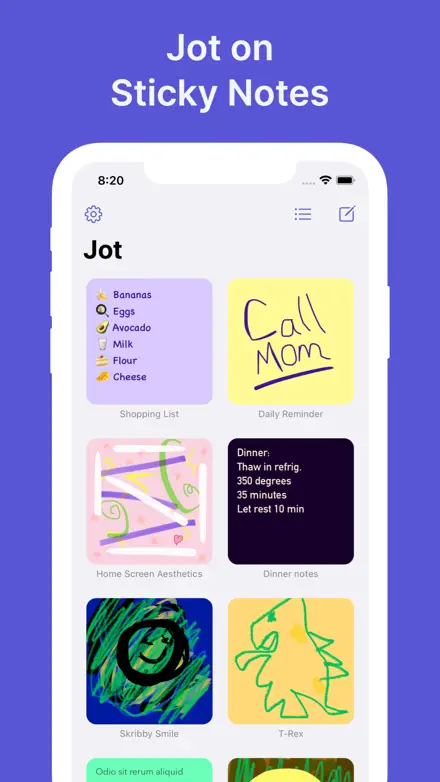 Jot • Sticky Note Widgets Screenshot