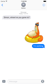 Simon: cute funny cat stickers screenshot