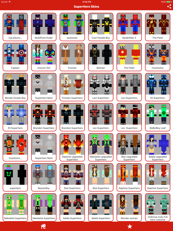 Screenshot #4 pour SuperHero SKINS App for Minecraft PE - MCPE Skins