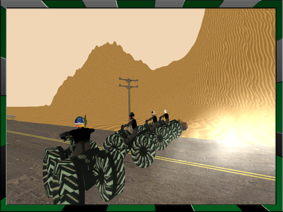 Most Reckless Quad Bike Racing Simulator in Desert iPad screenshot