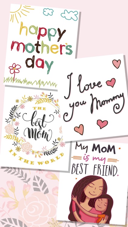 Mother’s day greeting cards & stickers