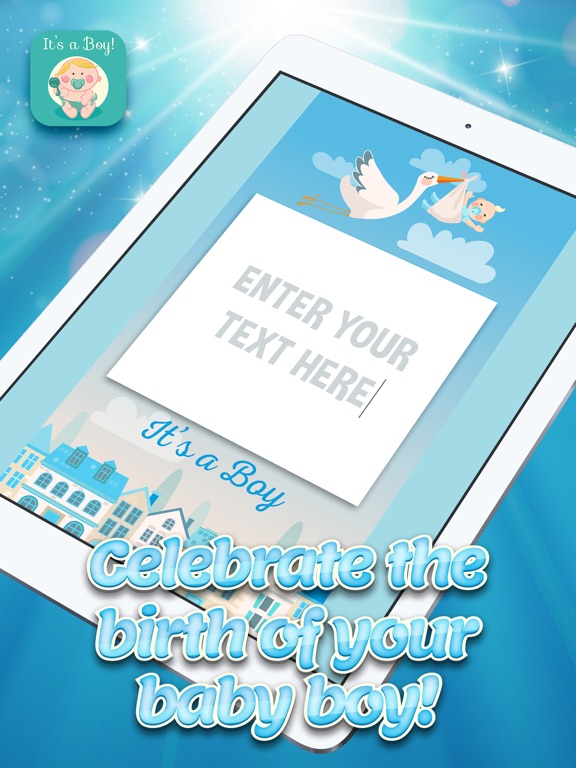Screenshot #5 pour C'est un bébé garçon! Cartes d'invitation de fête