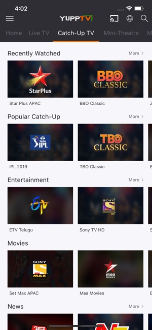 YuppTV - Live TV & Movies dans l'App Store