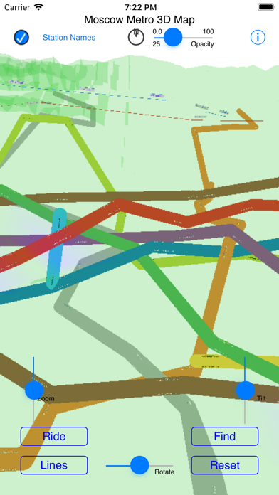 Moscow Metro 3D Map Screenshot